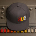 808 Drum Machine Snapback Hat | Embroidered Producer Cap | Gift for Beat Makers | Old School Hip Hop Streetwear | Music Studio Gift