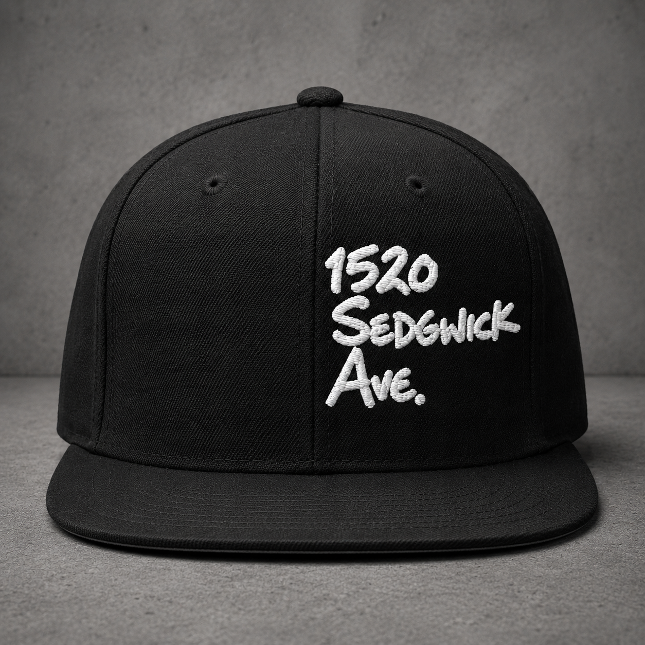 1520 Sedgwick Ave Foundation Hat | Birthplace of Hip Hop Cap | Embroidered Bronx Snapback | Old School Hip Hop Streetwear | Hip Hop Gift
