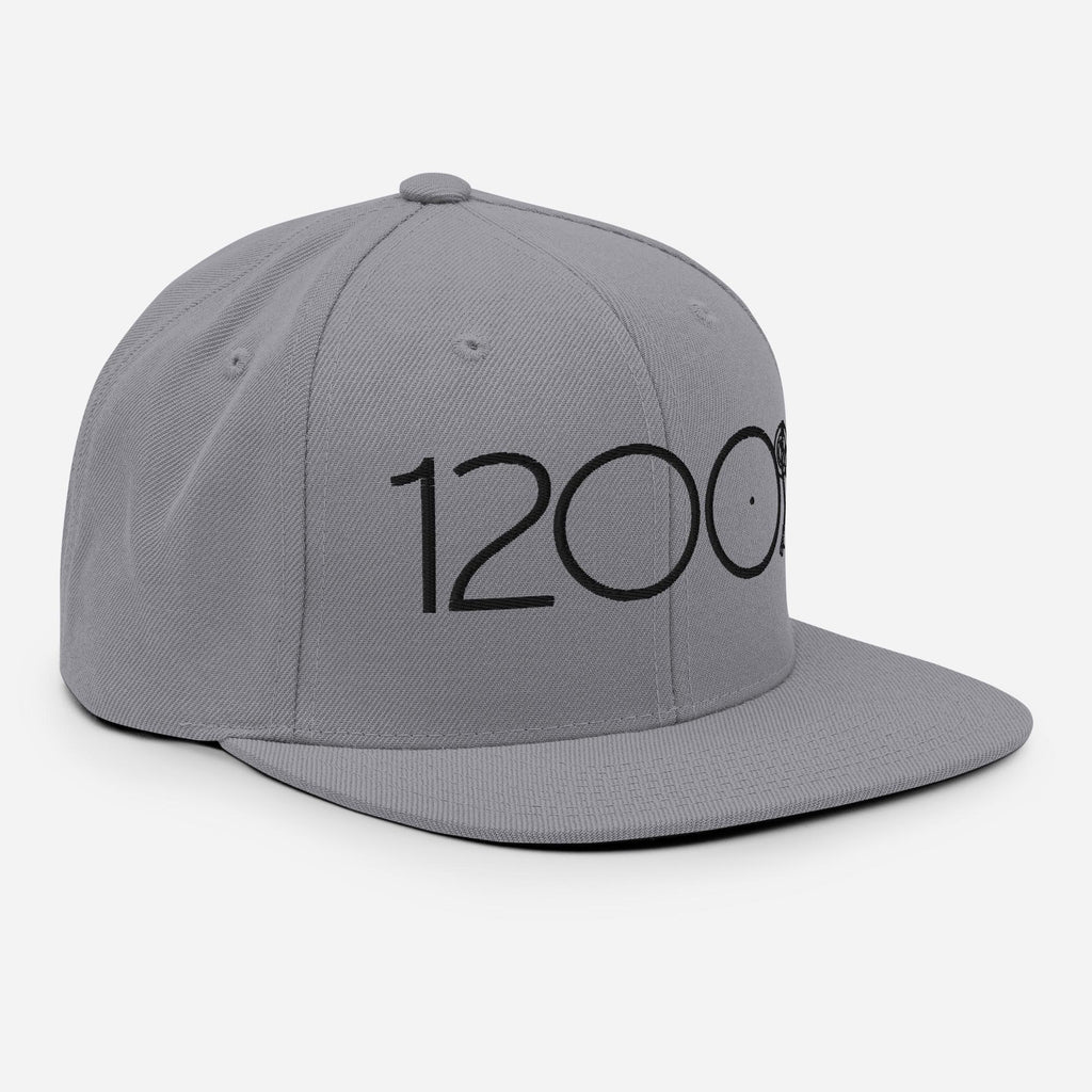 1200 Turntable Snapback Hat | Embroidered DJ Cap | Vinyl Record Gift for DJs | Old School Hip Hop Streetwear | Crate Digger Gift