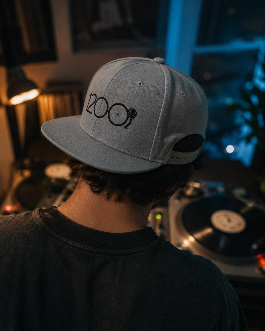 1200 Turntable Snapback Hat | Embroidered DJ Cap | Vinyl Record Gift for DJs | Old School Hip Hop Streetwear | Crate Digger Gift